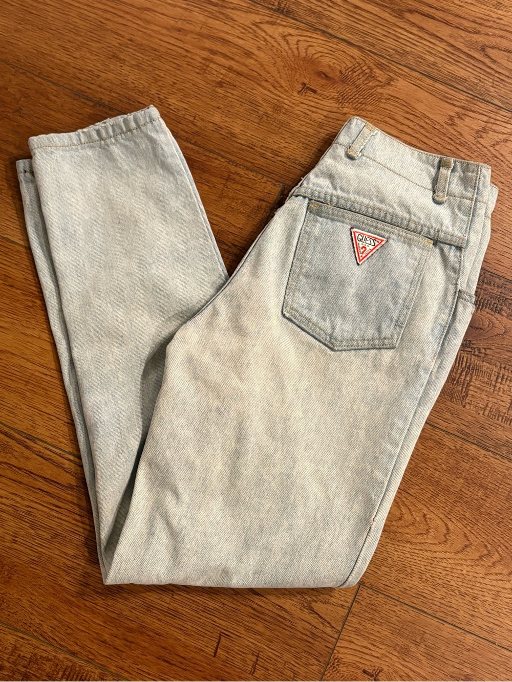 Vintage Guess Georges Marciano USA Button Fly Light Wash Jeans Size 29
